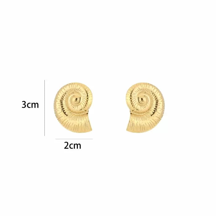 Golden Shells Oorbellen