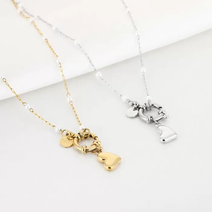 Heart Drop Pearl Ketting