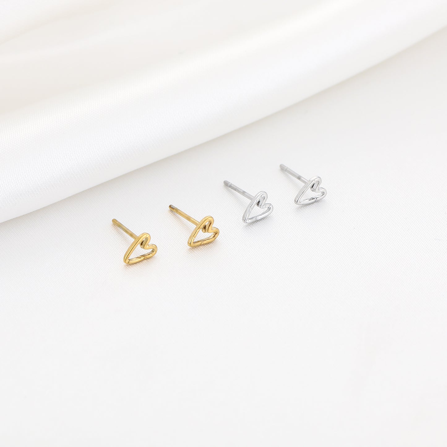 Tiny Heart Studs