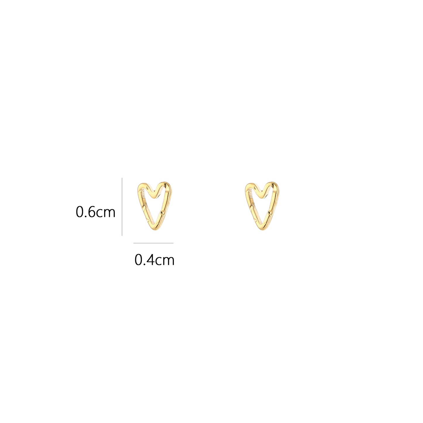 Tiny Heart Studs