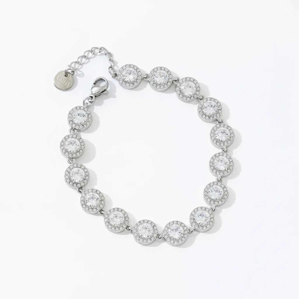 Cirkel Strass Armband