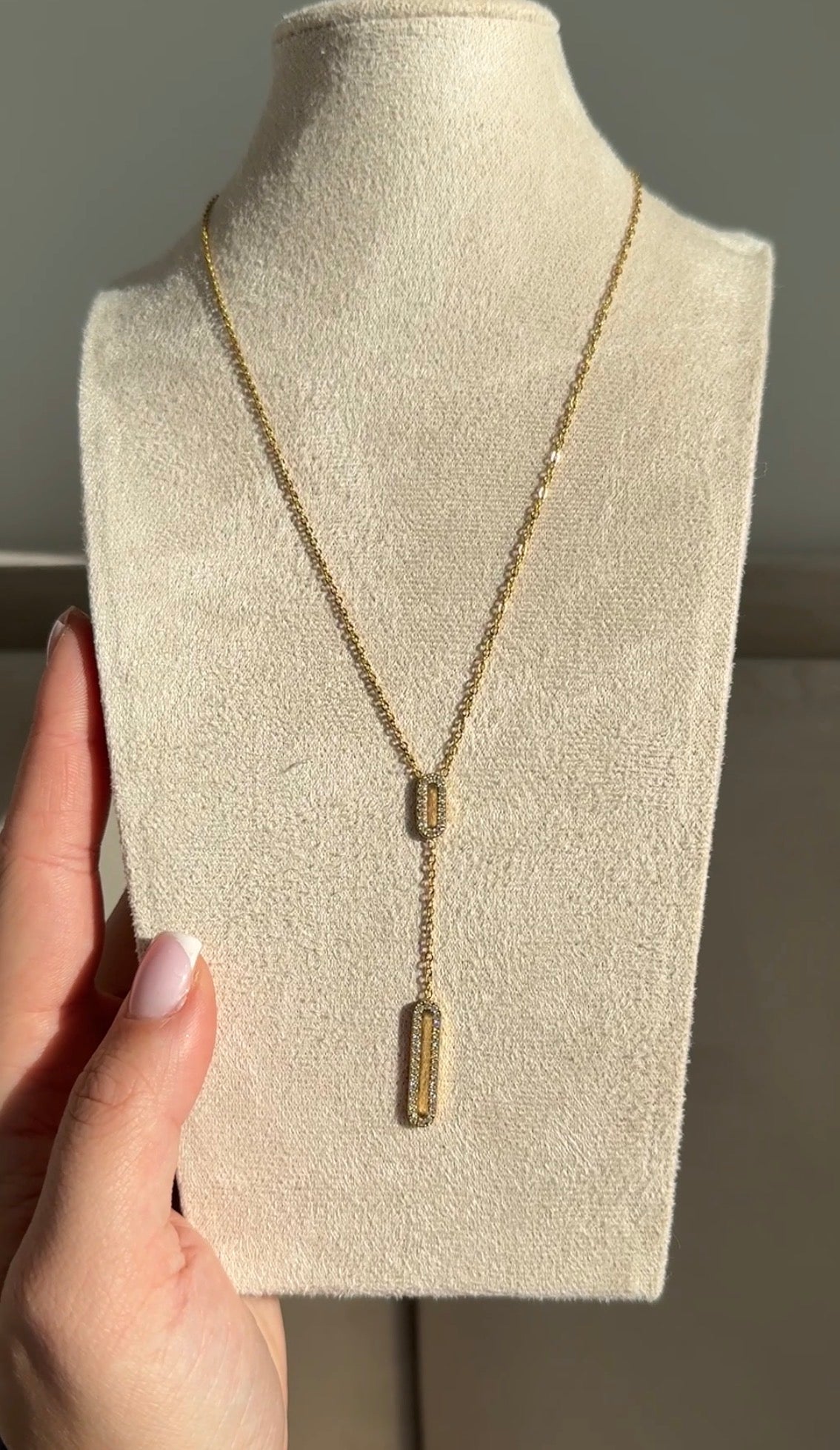 Double Oval Shine Ketting