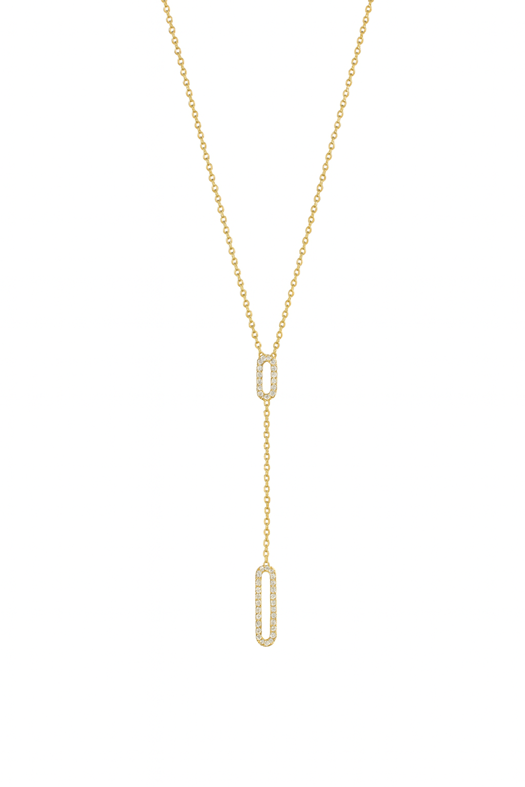 Double Oval Shine Ketting