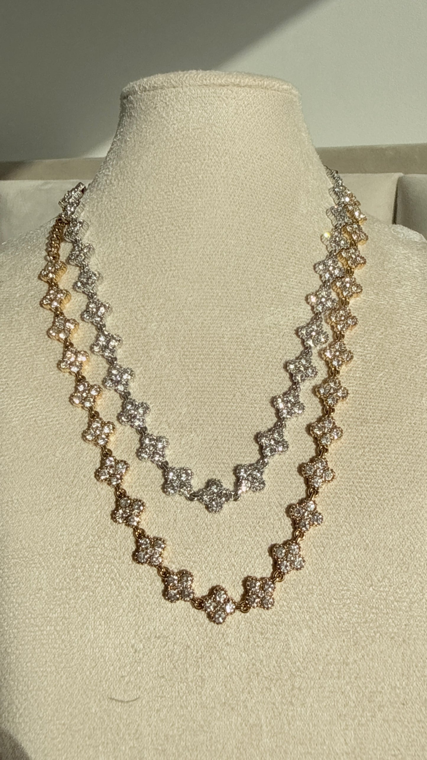 Clover Strass Ketting