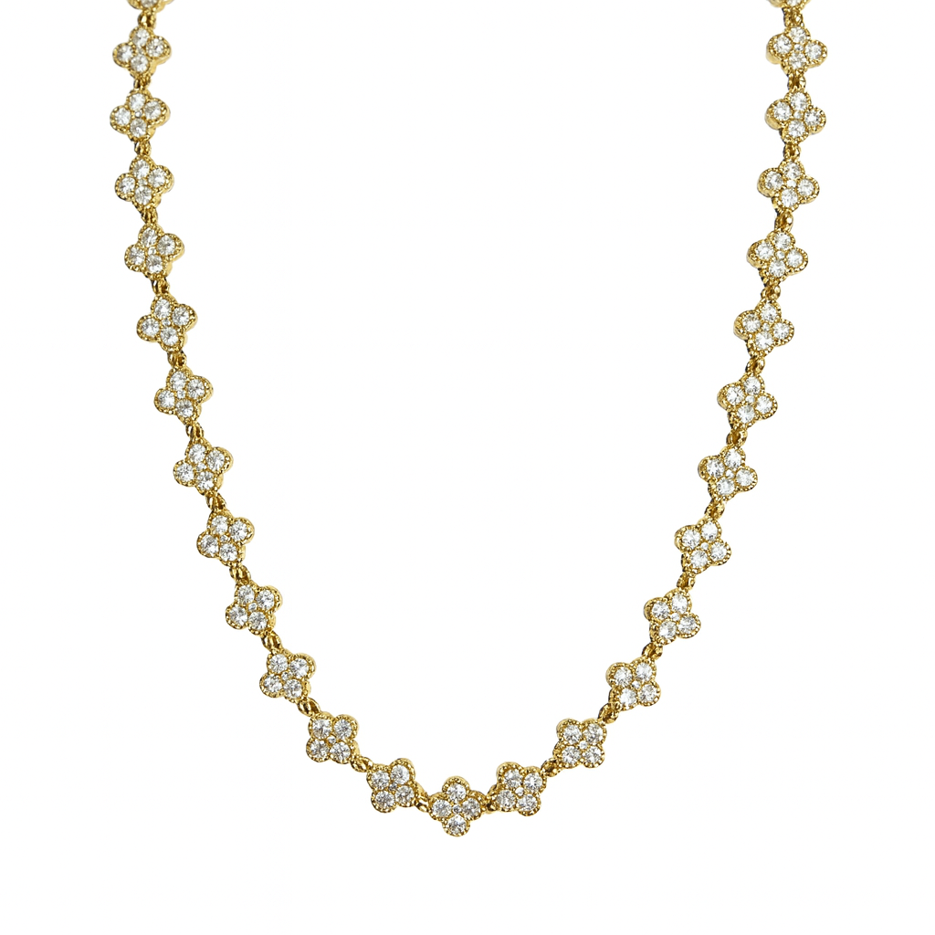 Clover Strass Ketting