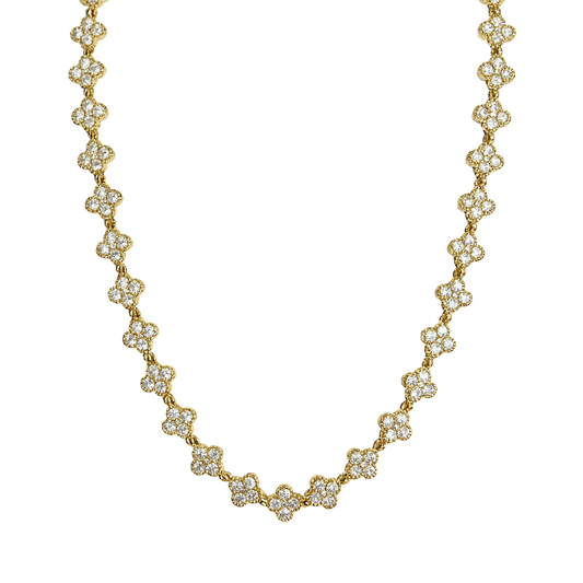 Clover Strass Ketting