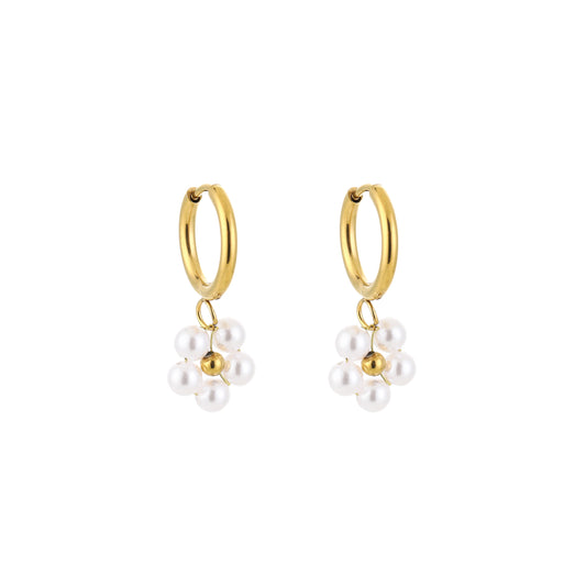 Daisy Pearl Oorbellen