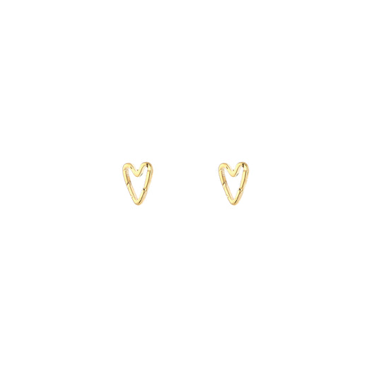 Tiny Heart Studs