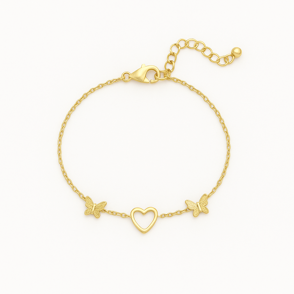 Butterfly Heart Armband
