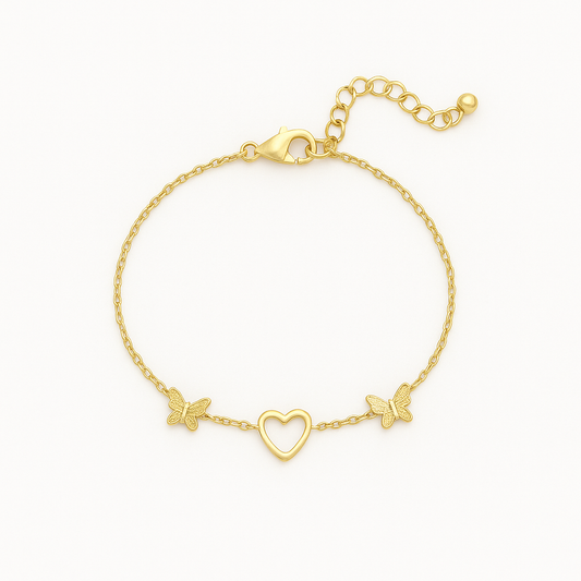 Butterfly Heart Armband