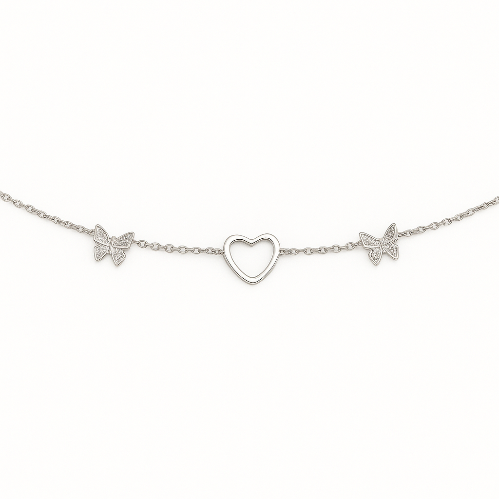 Butterfly Heart Armband